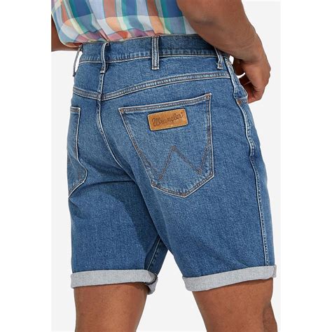 men's blue denim shorts